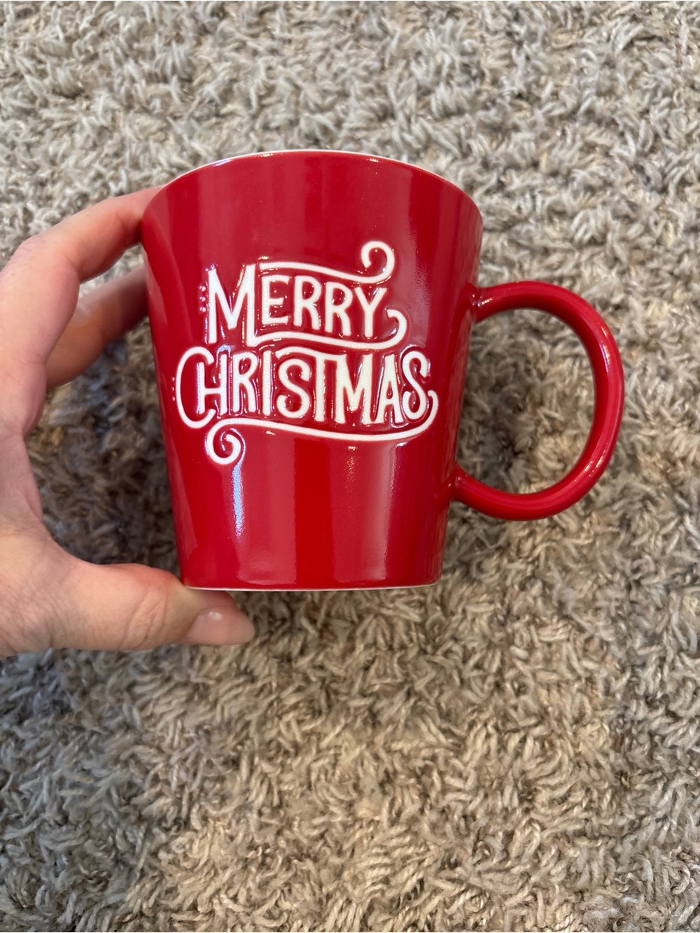 Hallmark Red Merry Christmas Ceramic Mug